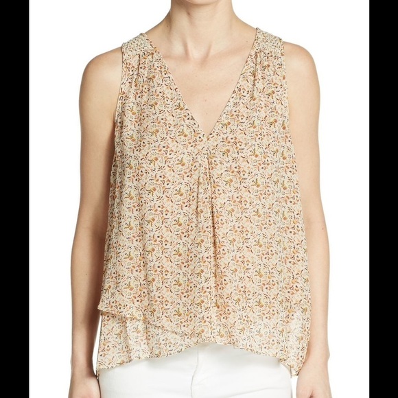 Joie Anselm Asymmetrical Silk Blouse Size L - Picture 3 of 5